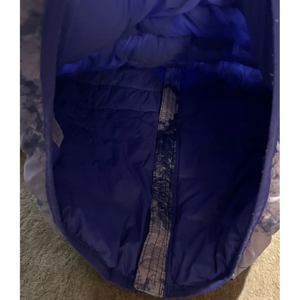 Under Armour Puffer Hybrid Coat Youth Girls Sz large L  (12)Hooded Jacket Purple